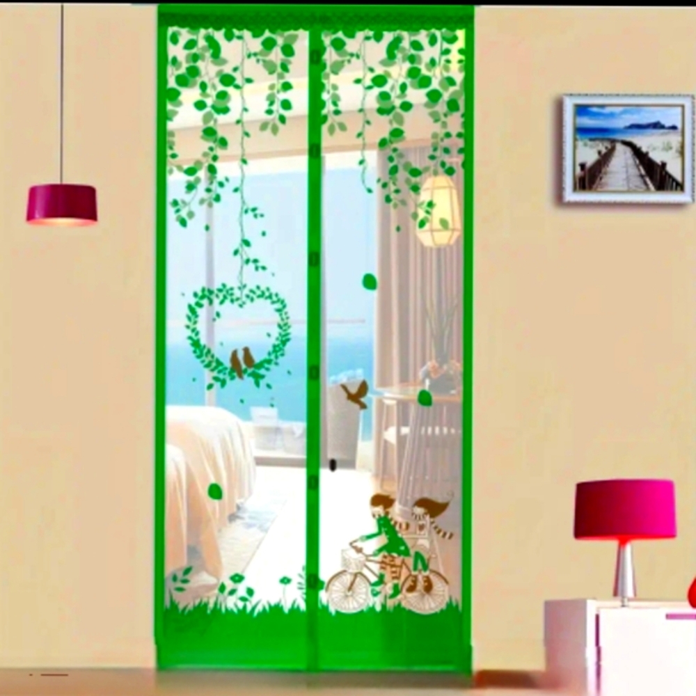 Mesh Screen Cover For Door, Magnetic Closure